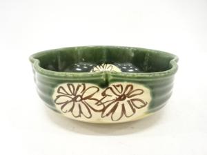 作家物　織部　菓子鉢